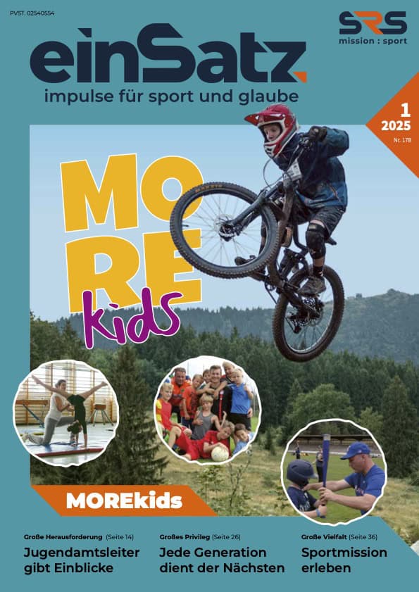 Kinder beim Mountainbiken, Sport und Freizeitaktivitäten, SRS Magazin 2023.